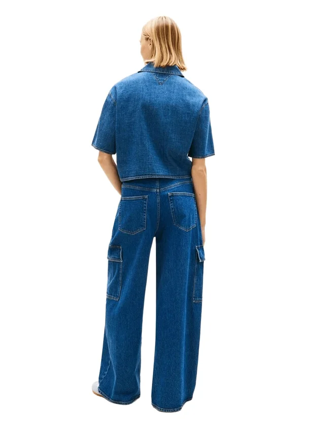 Crop Chambray Shirt Ext