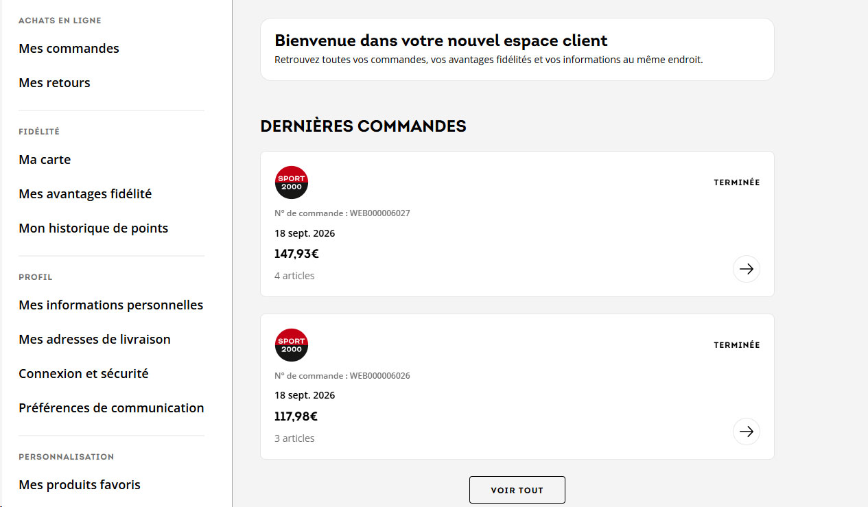 Mes commandes